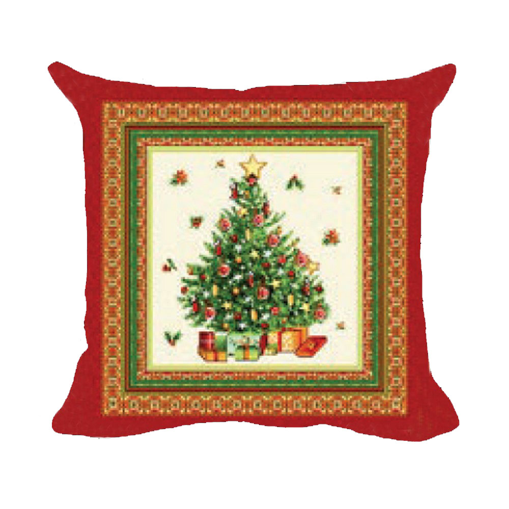 Fodera cuscino gobelin cm.45x45 con cerniera DISEGNI BABBO/SCHIACCIANOCI  sfusa