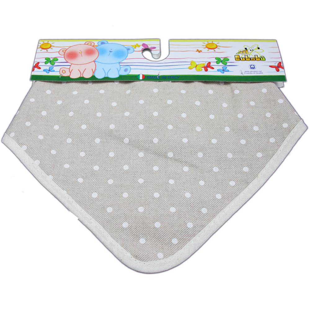 Bavaglino a bandana bimbo MIRO' con velcro regolabile - sbiecata