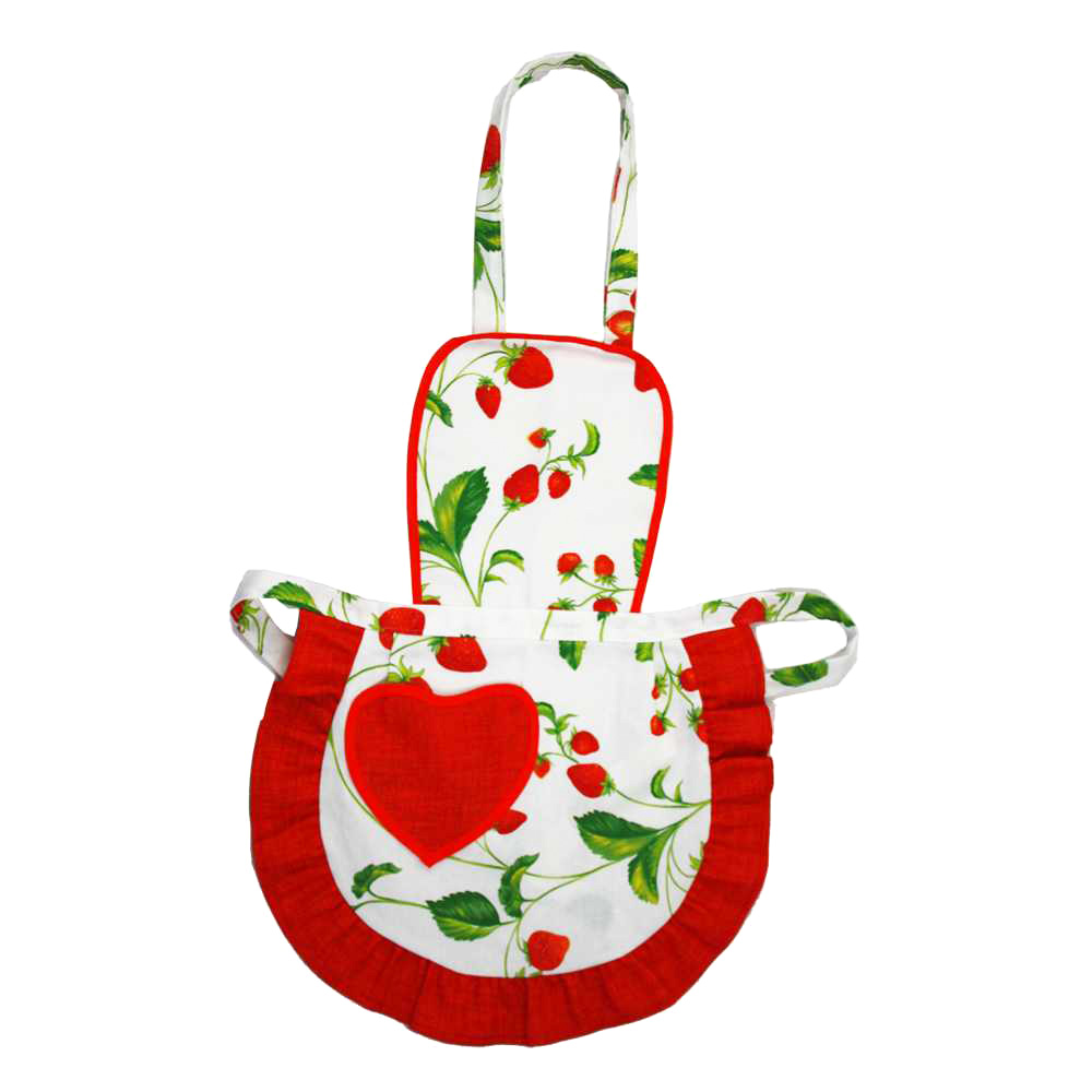 Grembiulino FABRIZIO cm.39x50 con pettorina con tasca a cuore