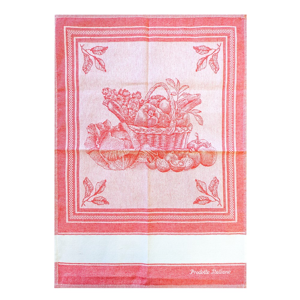 Strofinaccio ORTAGGI in tela con etamine