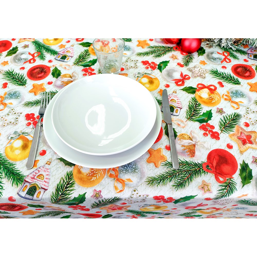 Tovaglia  cm.140x300 CHRISTMAS MAGIC