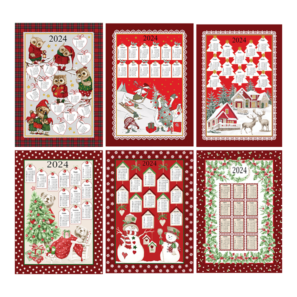Strofinaccio Calendario  cm.50x75