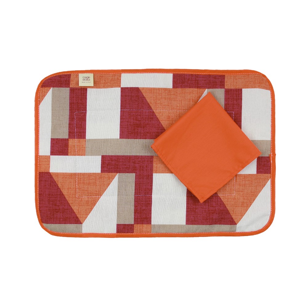 Tovagliette americana imbottita+tovagliolo SUMMER ASSORTITI