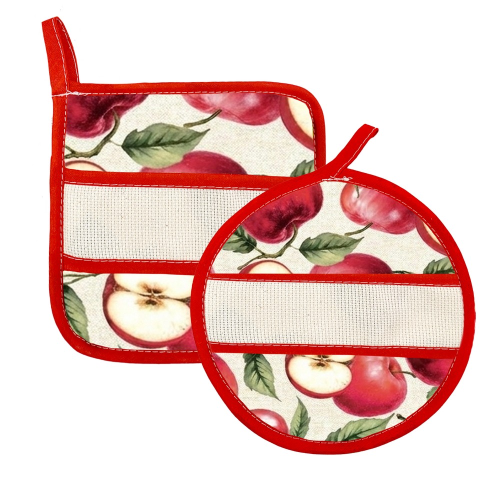Presine assortite quadrate e tonde con inserto da ricamare PRIMAVERA SUMMER