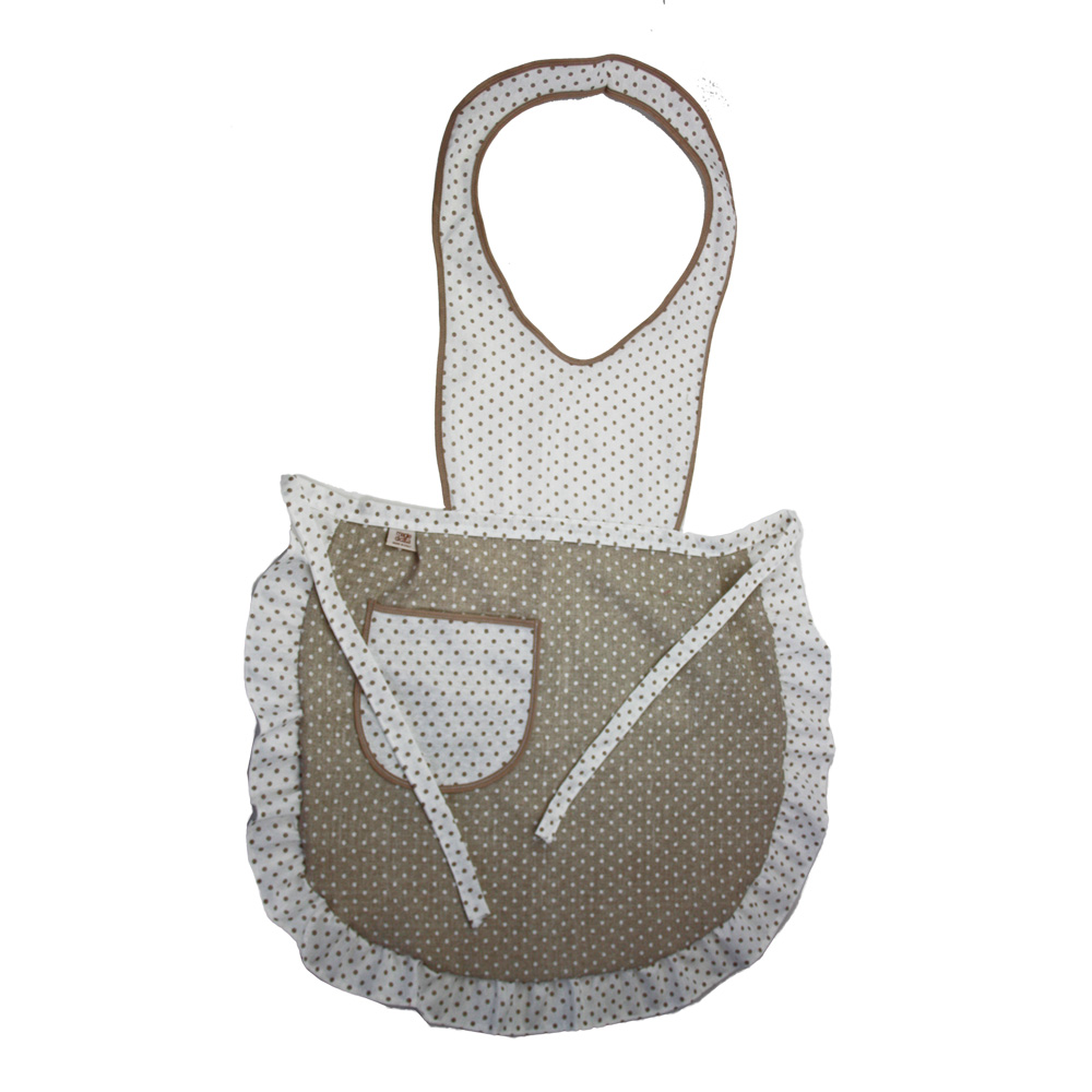 Grembiule pettorina RINO cm.60x94 con tasca e volant