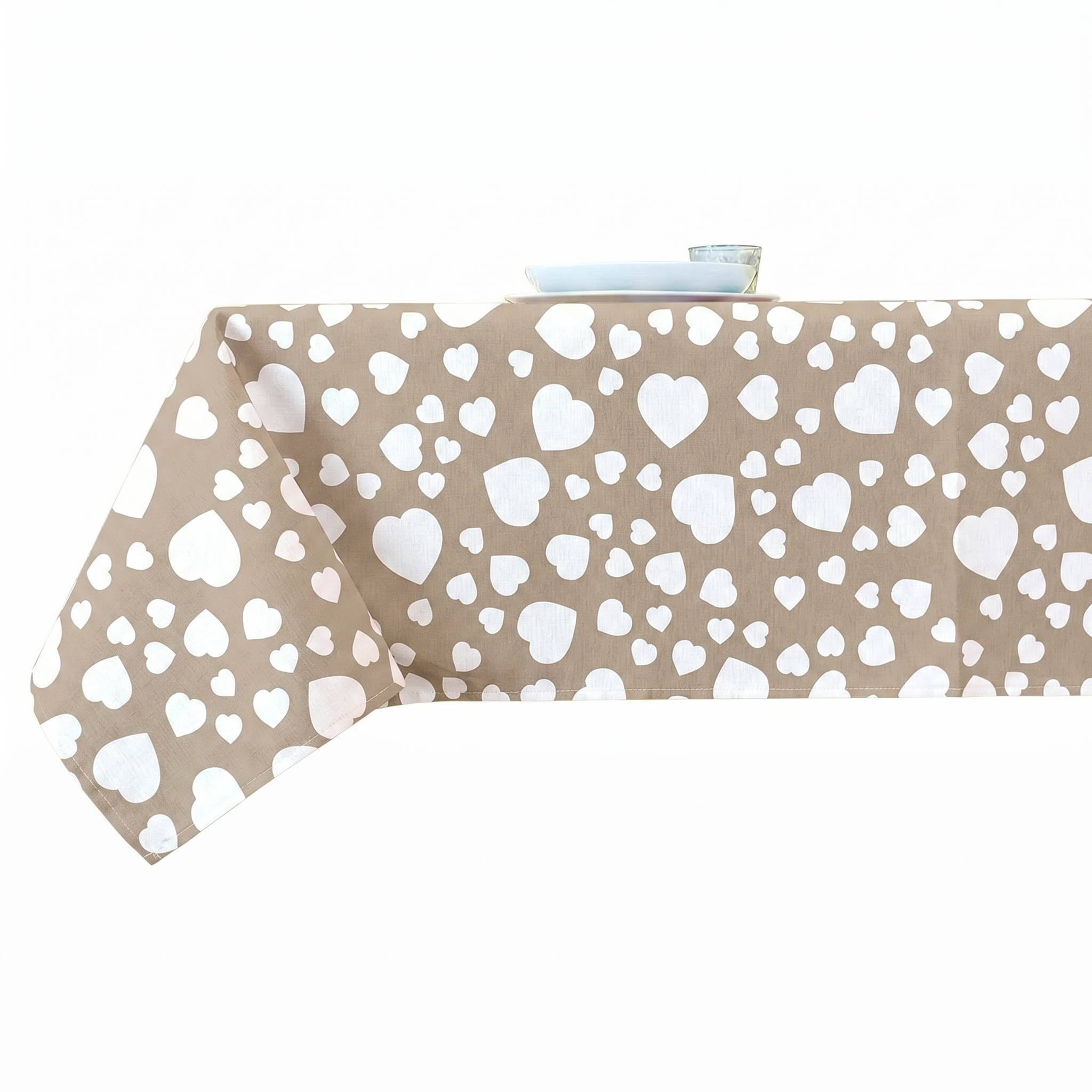 Tovaglia x 4 cm.140x140  DOLCI BATTITI