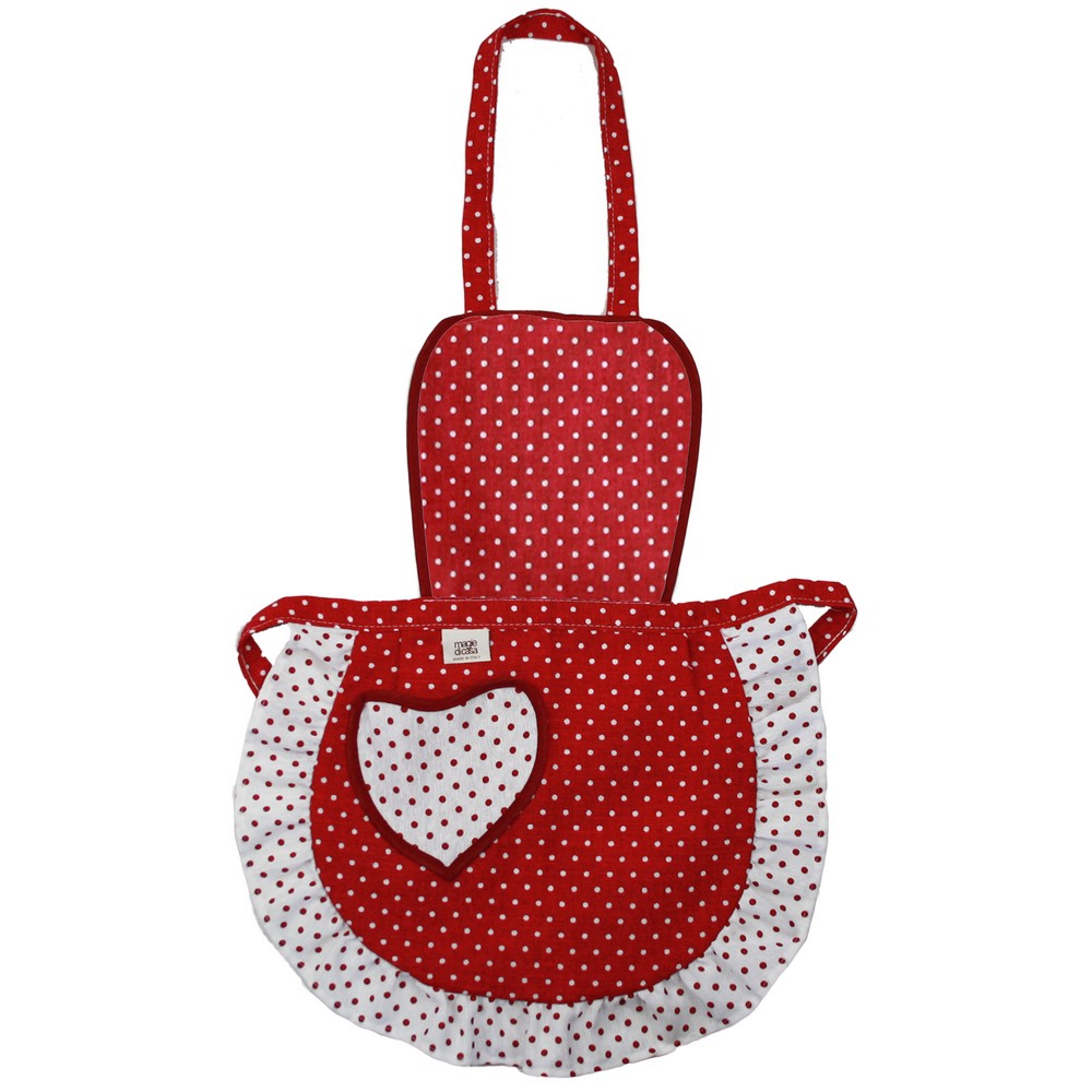 Grembiulino FABRIZIO cm.39x50 con pettorina con tasca a cuore