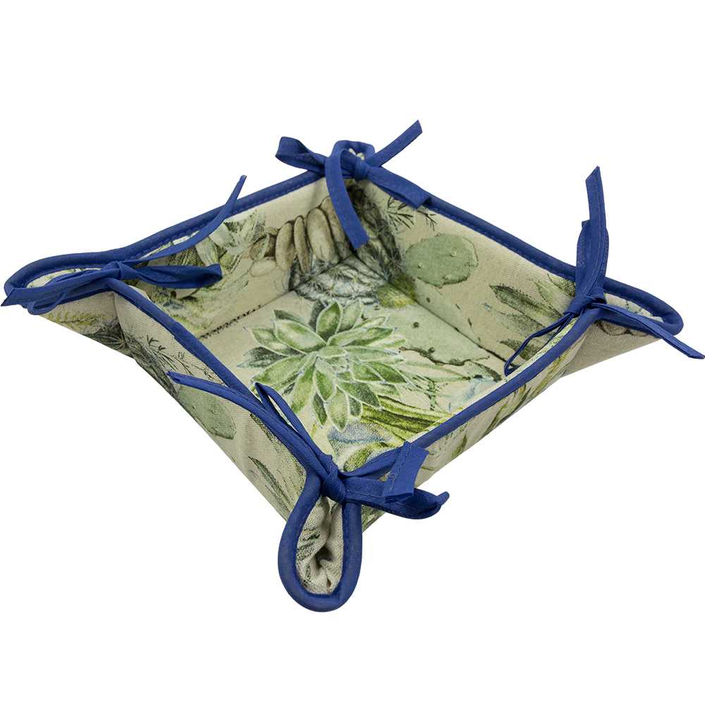 Portapane imbottito NATURA cm.20x20 con laccetti