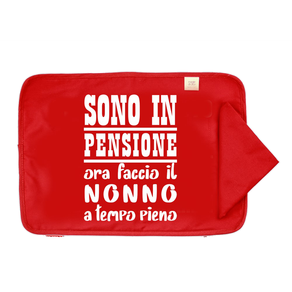 Set prima colazione NATALE: tovaglietta imbottita con TRANSFER spiritosi+tovagliolo