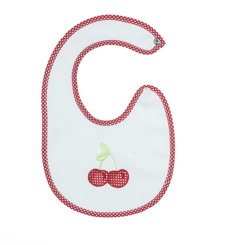 Bavetta CILIEGIA cm.19x29 allacciatura con bottone