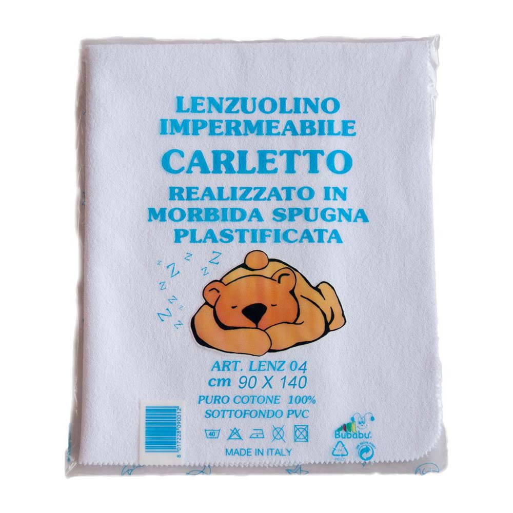 Lenzuolino SALVA PIPI' misure 80x120 impermeabile Carletto in spugna plastificata