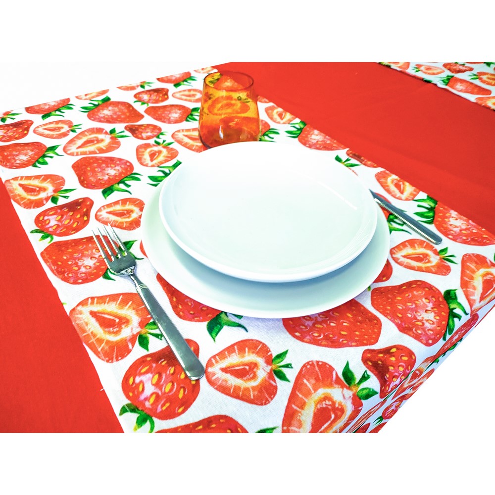 Runner FRUITS cm. 46x140 - sfuso con appedino