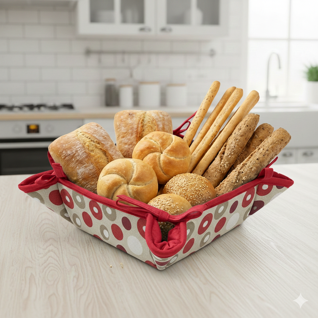 Cestino Portapane  imbottito FANTASIE ASSORTITE SUMMER