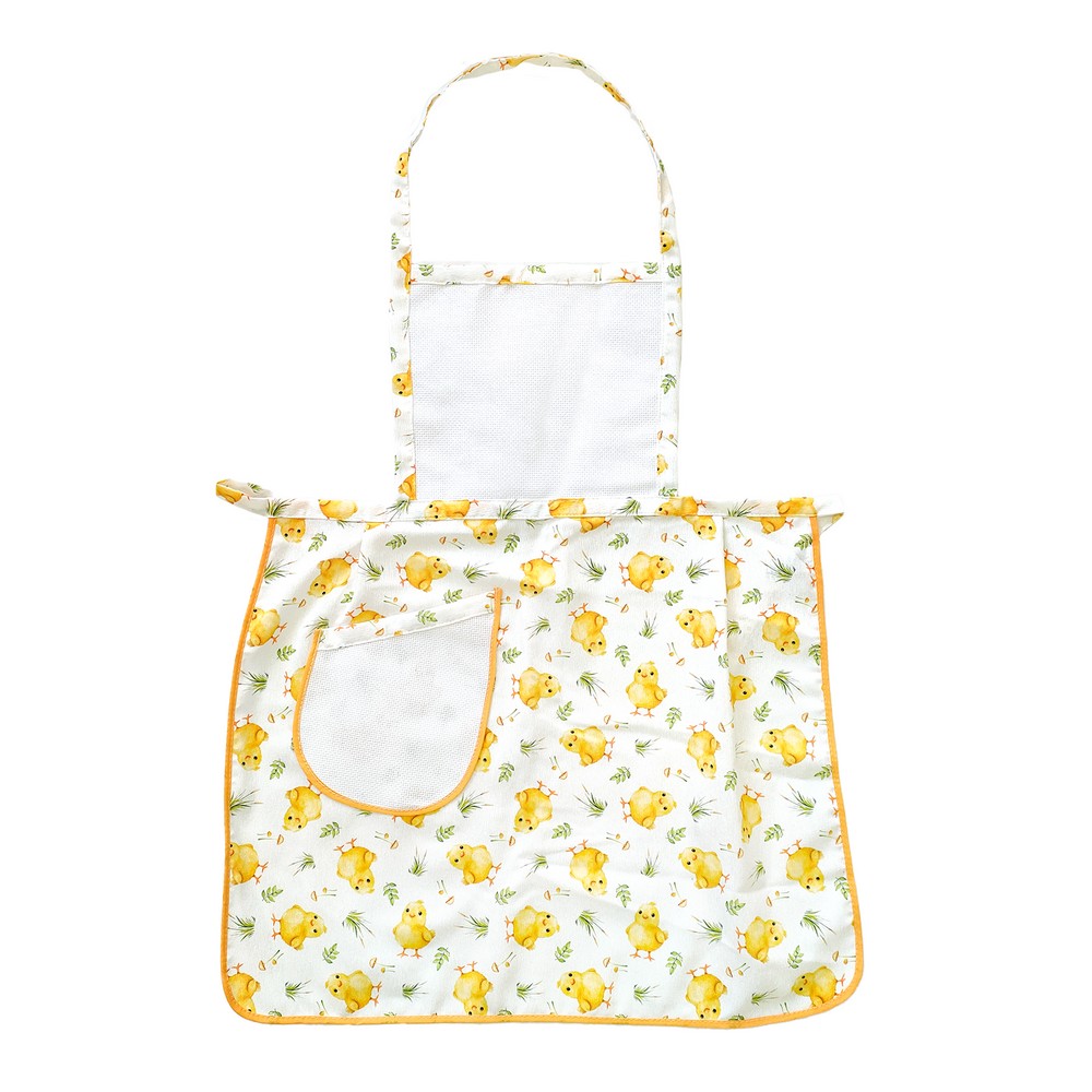 Grembiule pettorina  RICAMO  cm. 70x80