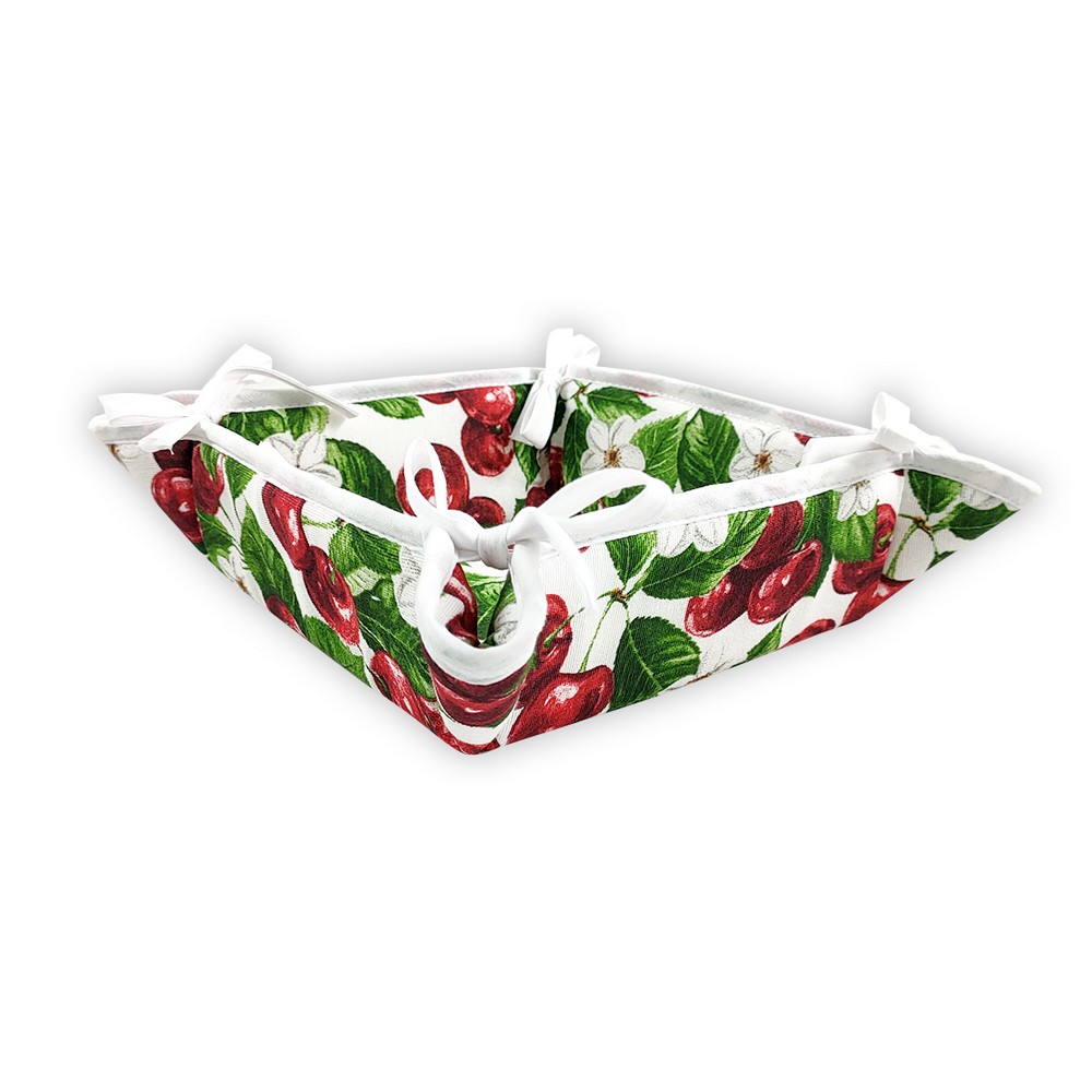 Cestino Portapane  imbottito SUMMER CHERRY