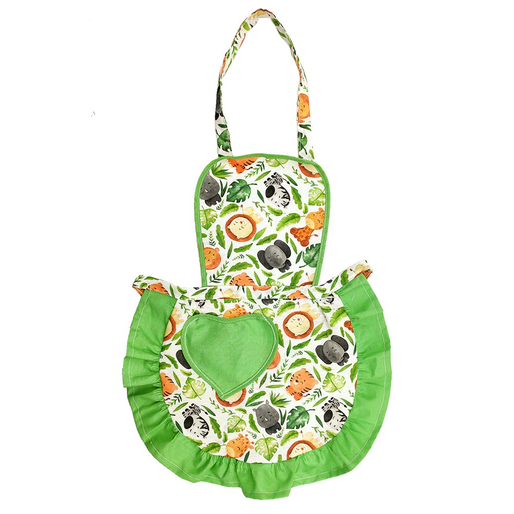 Grembiulino FABRIZIO cm.39x50 con pettorina con tasca a cuore
