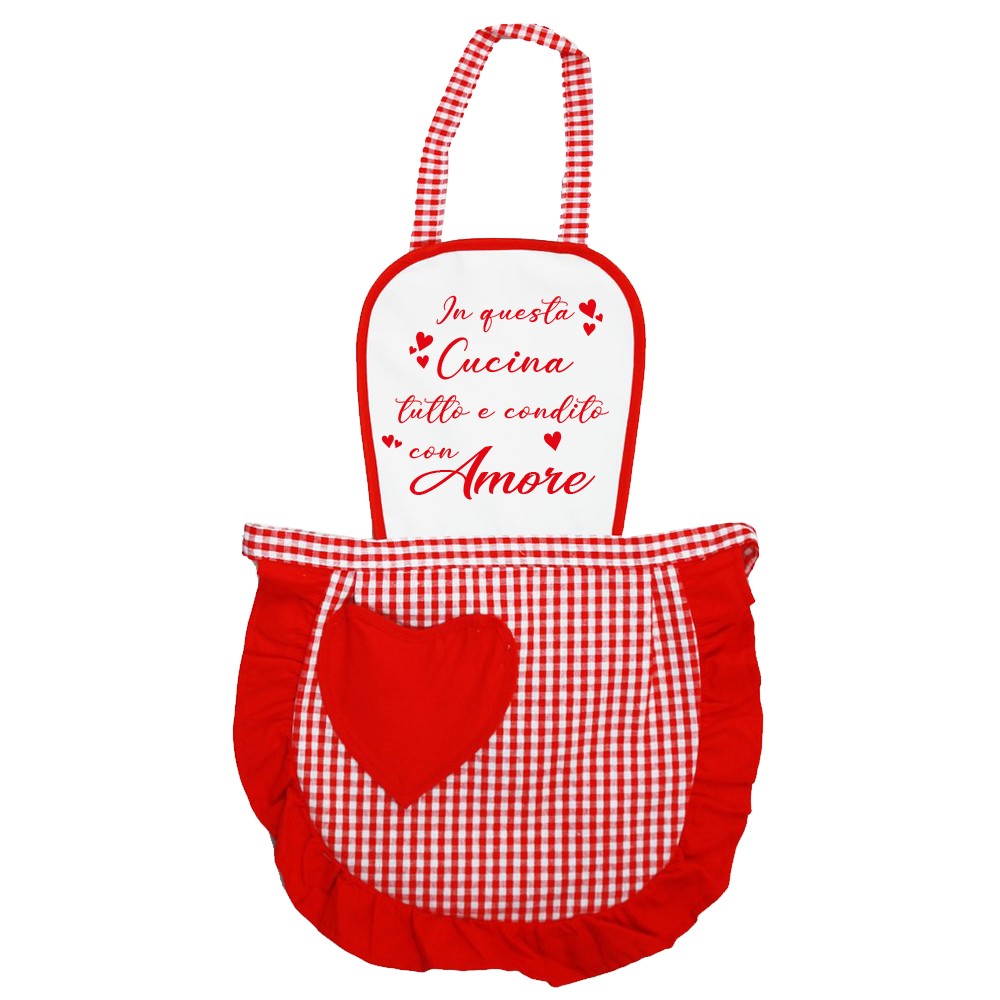 Grembiule adulto cm.50x62 PERSONALIZZATO