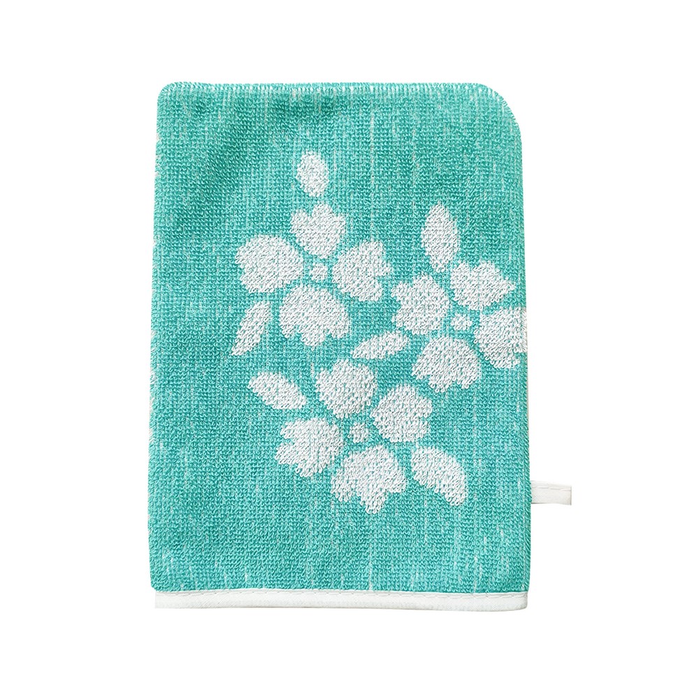 Manopola da bagno cm.15x21 senza elastico in spugna jacquard