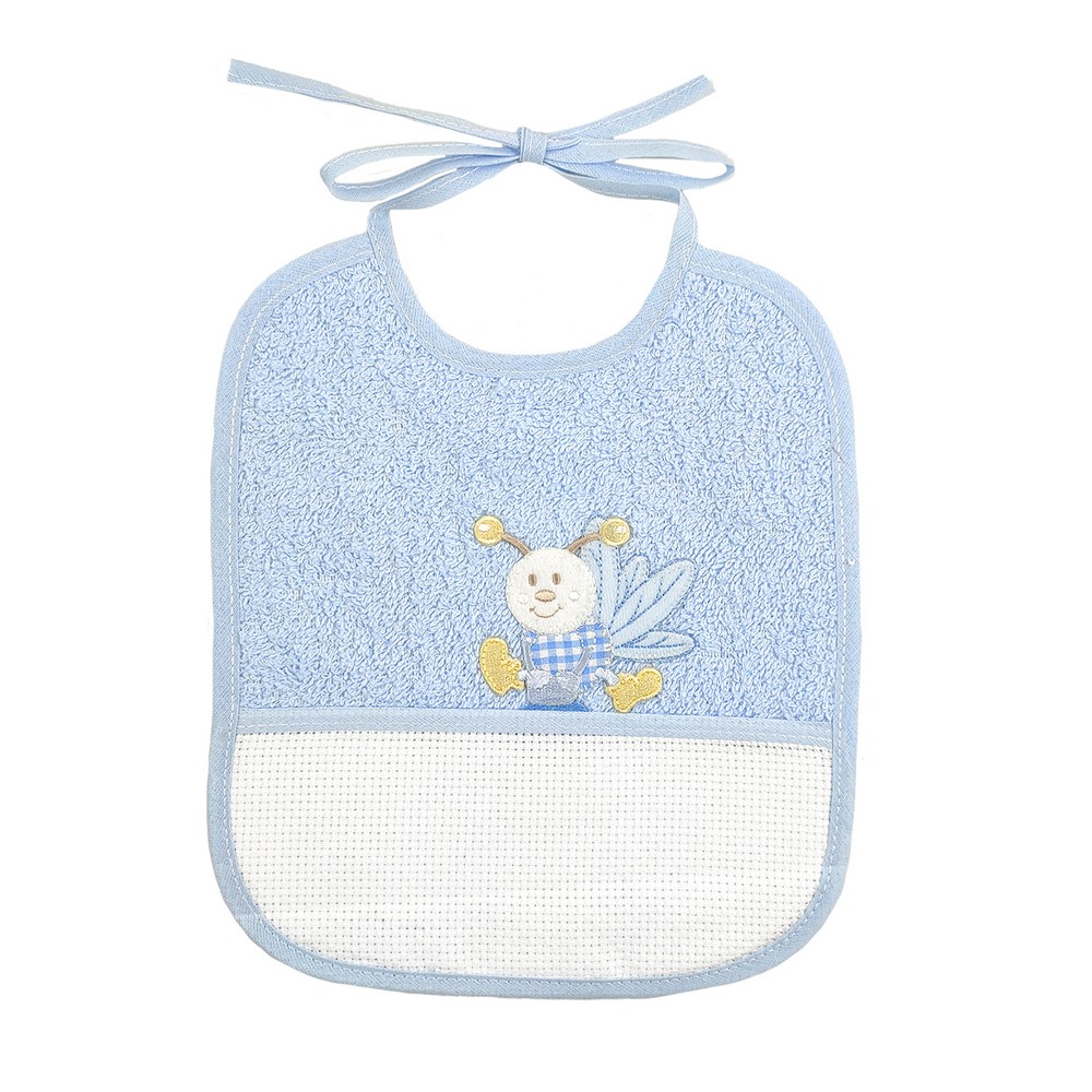 Bavetta MAIA cm.19x20 con tasca da ricamare