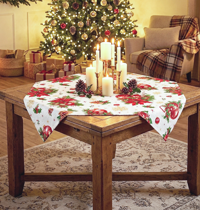 Centrotavola cm. 90X90 CHRISTMAS VOCAR