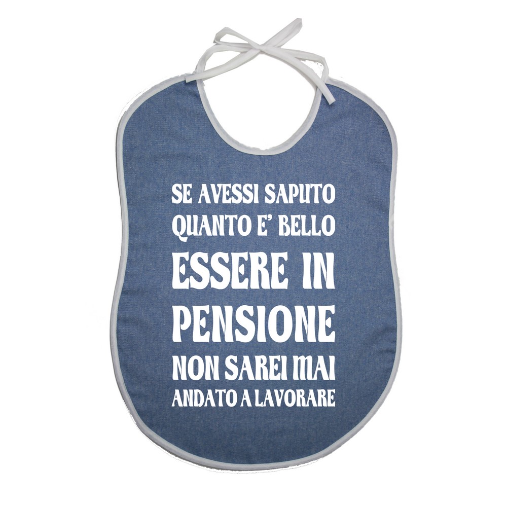 Bavaglione JEANS cm.45X60 con transfer