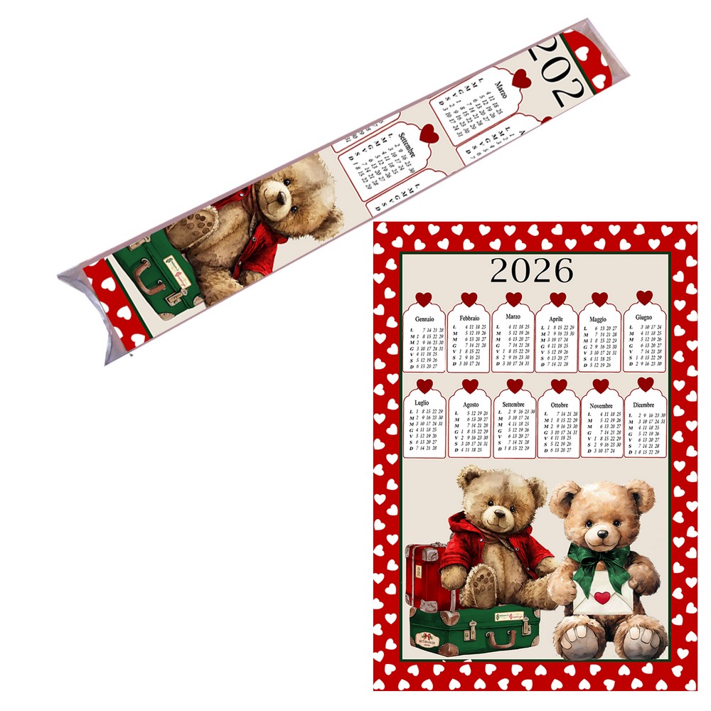 Strofinaccio Calendario  in astuccio senza astina