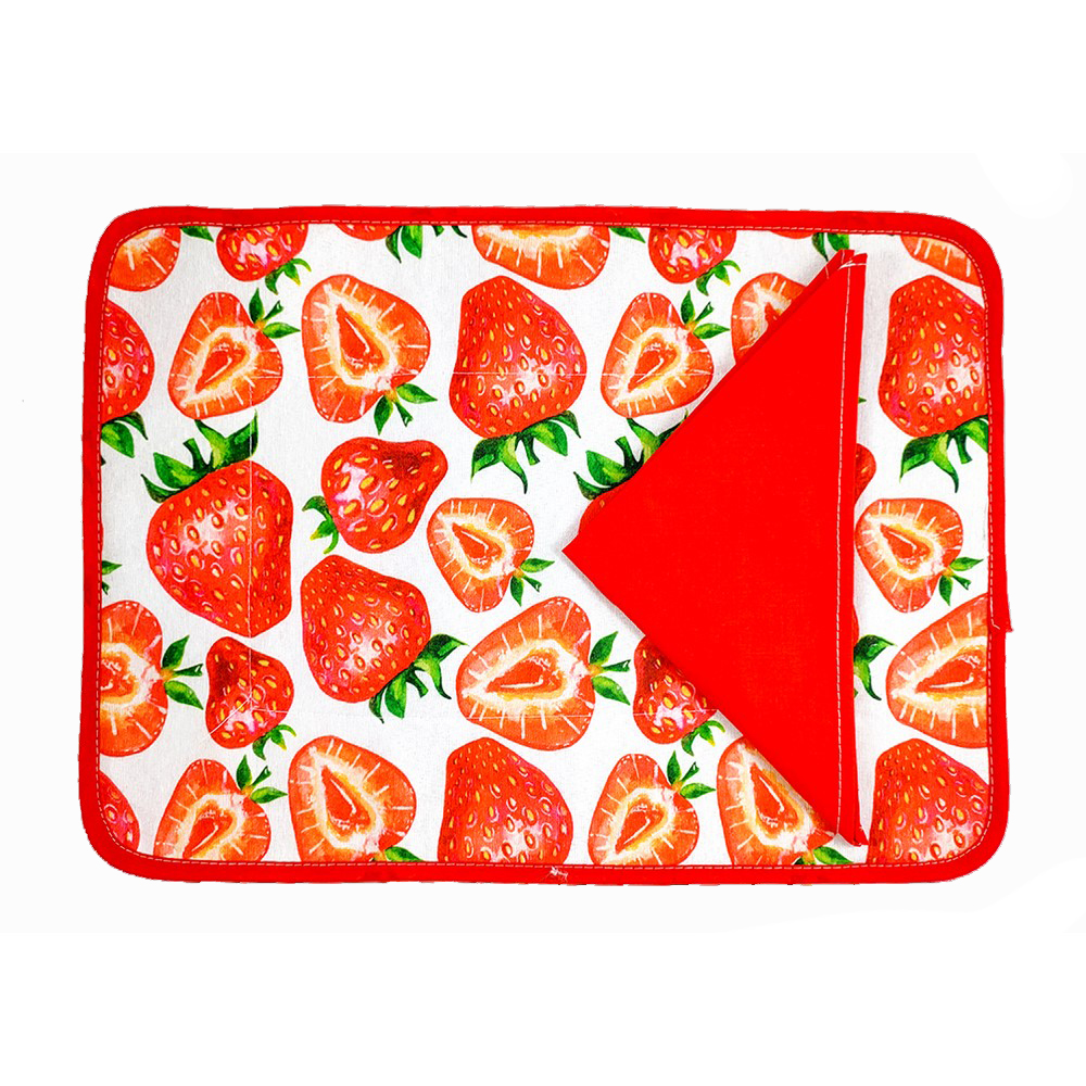 Set prima colazione linea FRUITS tovaglietta imbottita cm.35x50+tov.lo cm.30x30