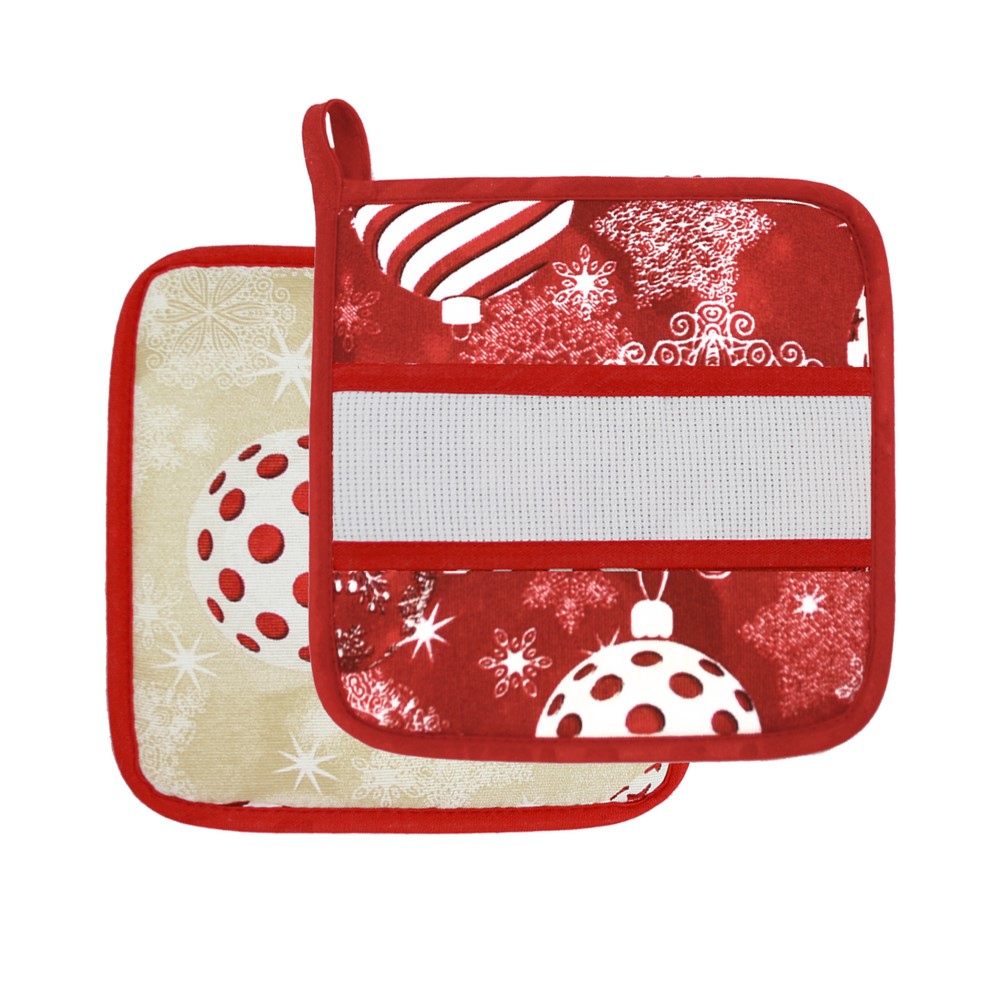 Presina CHRISTMAS BALL quadrata o tonda - con fascia etamine  - imbustata a 3 pz - 