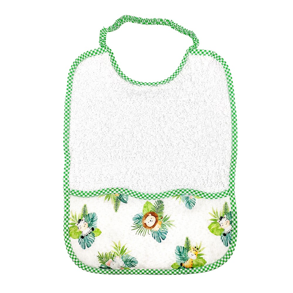 Bavaglino WOODY in spugna con tasca