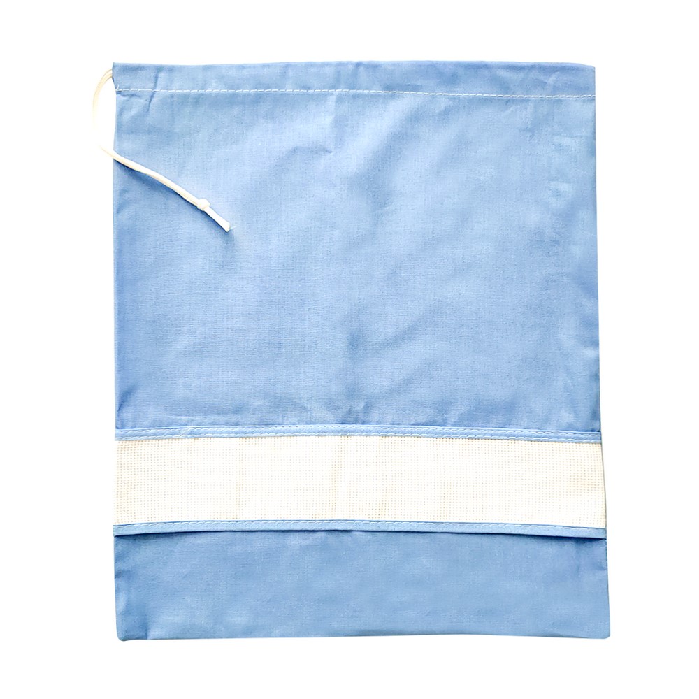 Sacchetto asilo tinta unita con inserto da ricamare