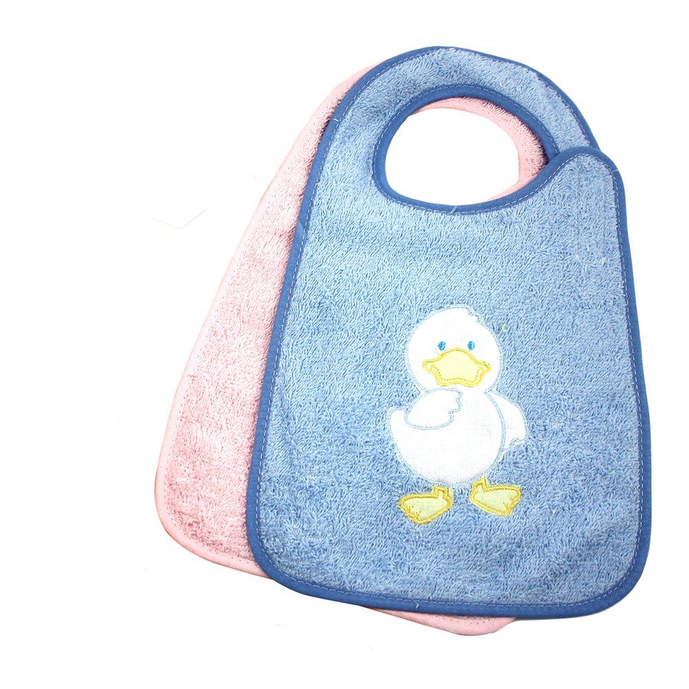 Bavetta DUCK cm.22x34 con velcro e ricamato