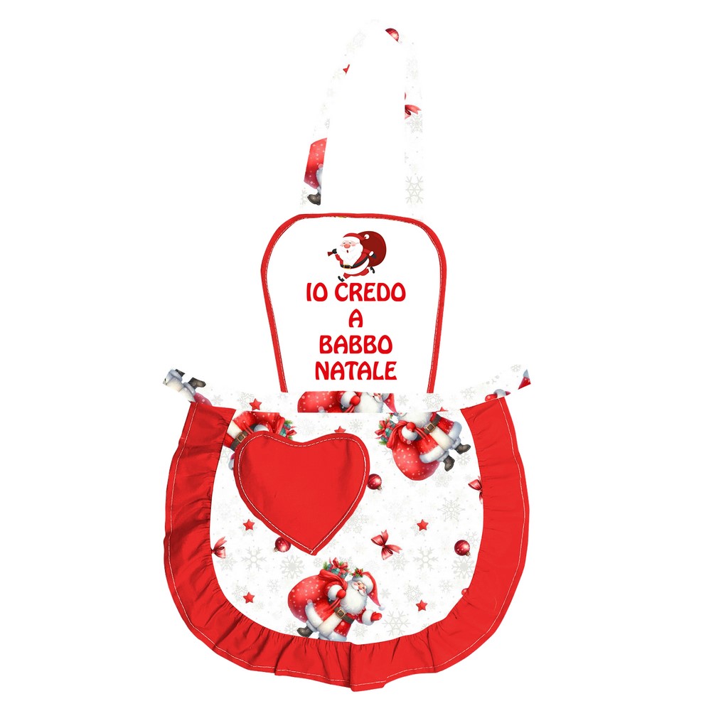 Grembiule JOY BABY con pettorina bianca IN TESSUTO SUBLIMATICO PERSONALIZZATO