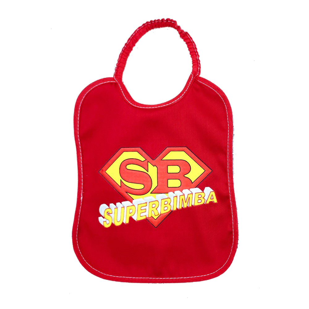 Bavetta baby SMILE cm.22x26 con elastico - stampate con transfer con frasi spiritose