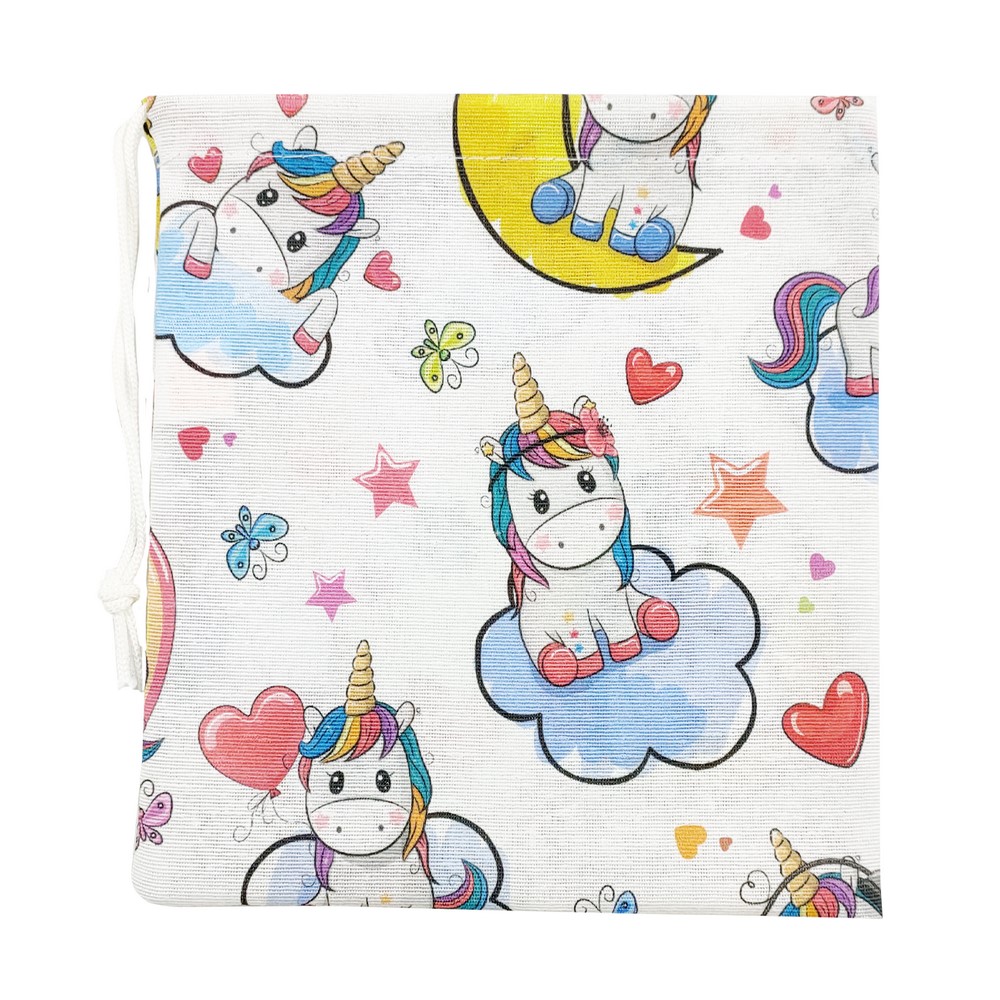 Sacchetto in tessuto portamascherine/portabicchiere/spazzolino/spazzole