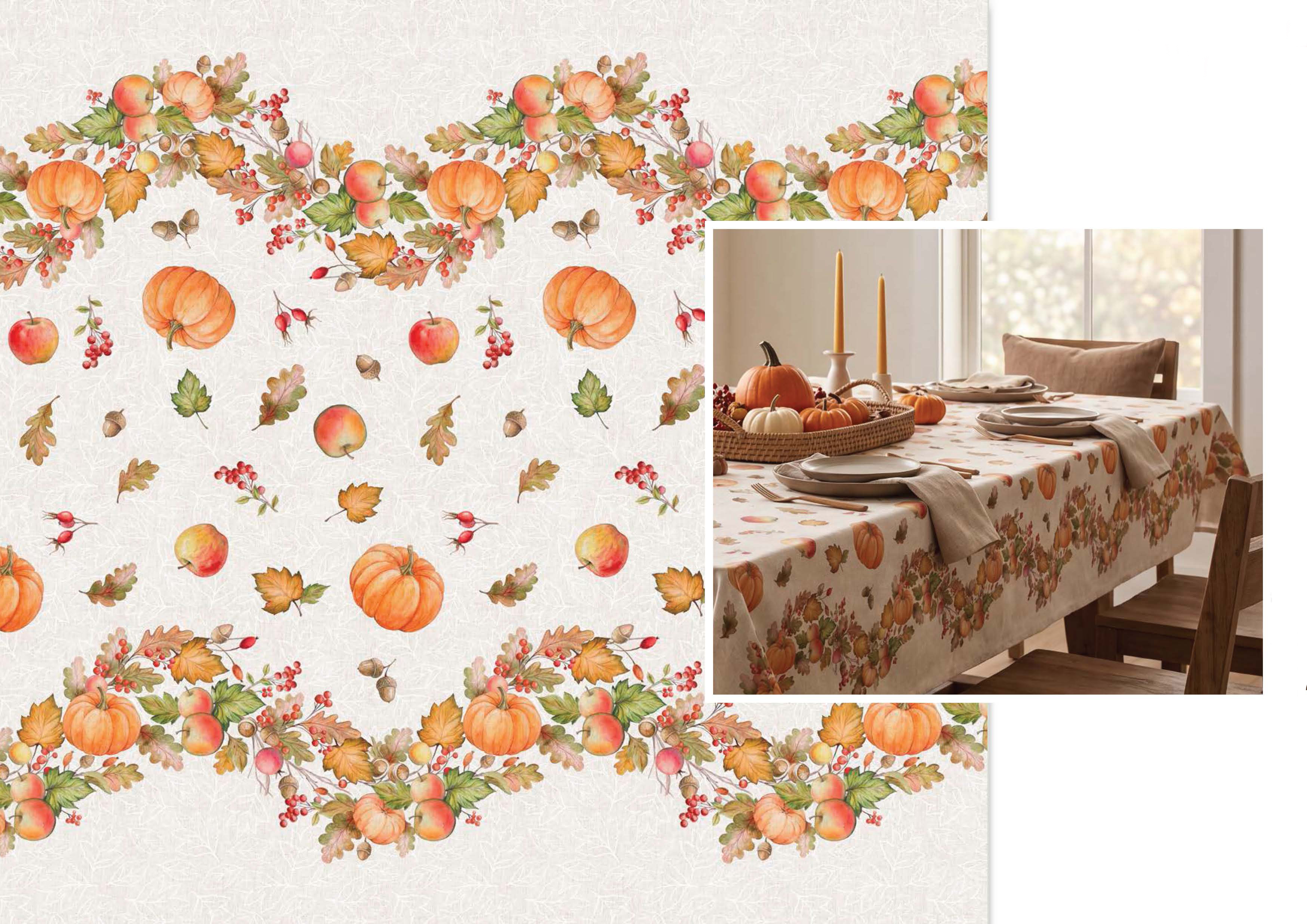 Runner AUTUMN FASCIATA cm. 46x140