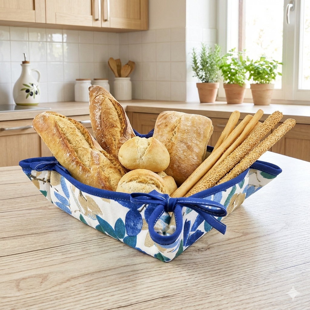 Cestino Portapane  imbottito FANTASIE ASSORTITE SUMMER