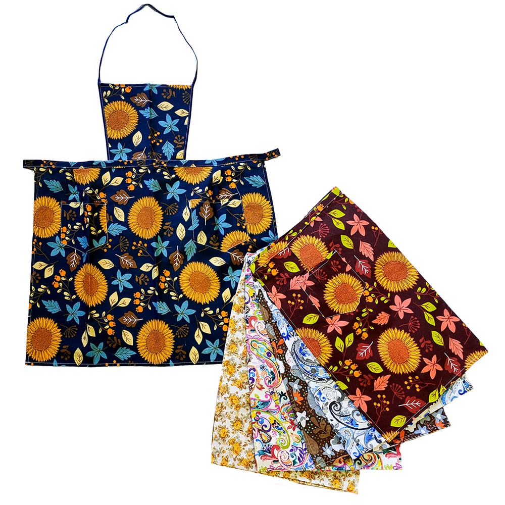 Grembiule con pettorina ROSSELLA cm.70x80 con 2 tasche