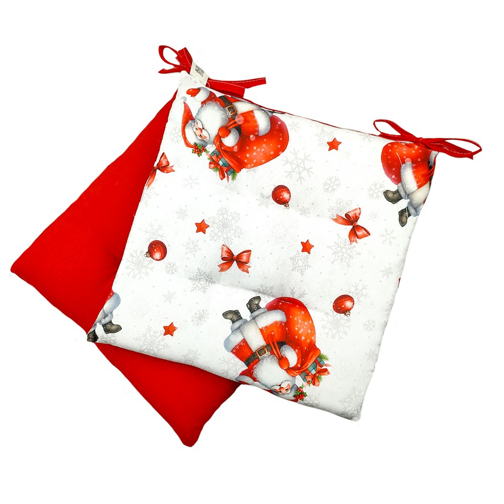Confezione 2  cuscini trapuntino SANTA CLAUS