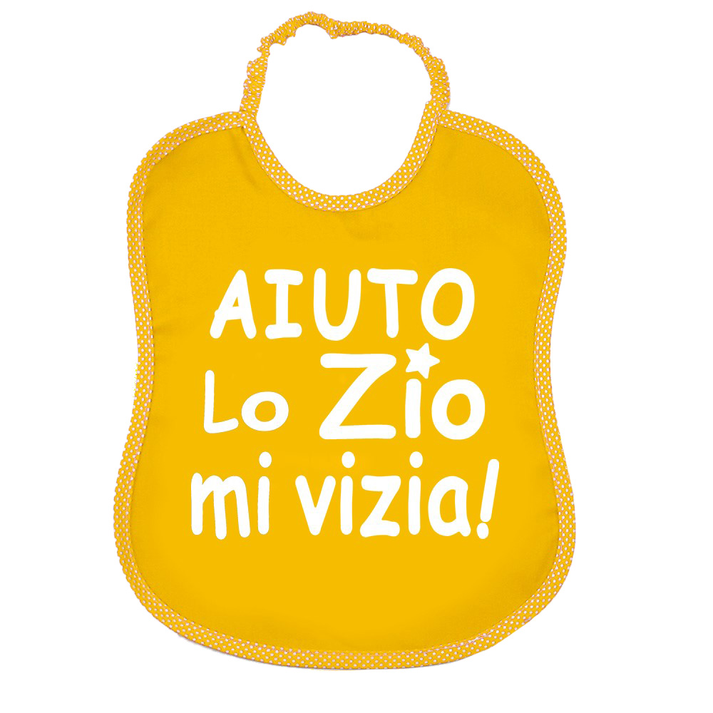 Bavaglione BABY  cm.30x36 - stampato con transfer SCRITTE SPIRITOSE