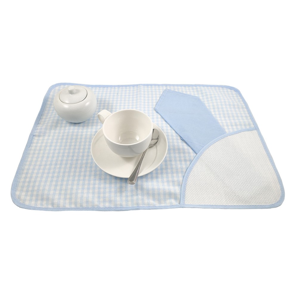 Set colazione RUBY: tovaglietta con tasca angolare in etamine + tovagliolo