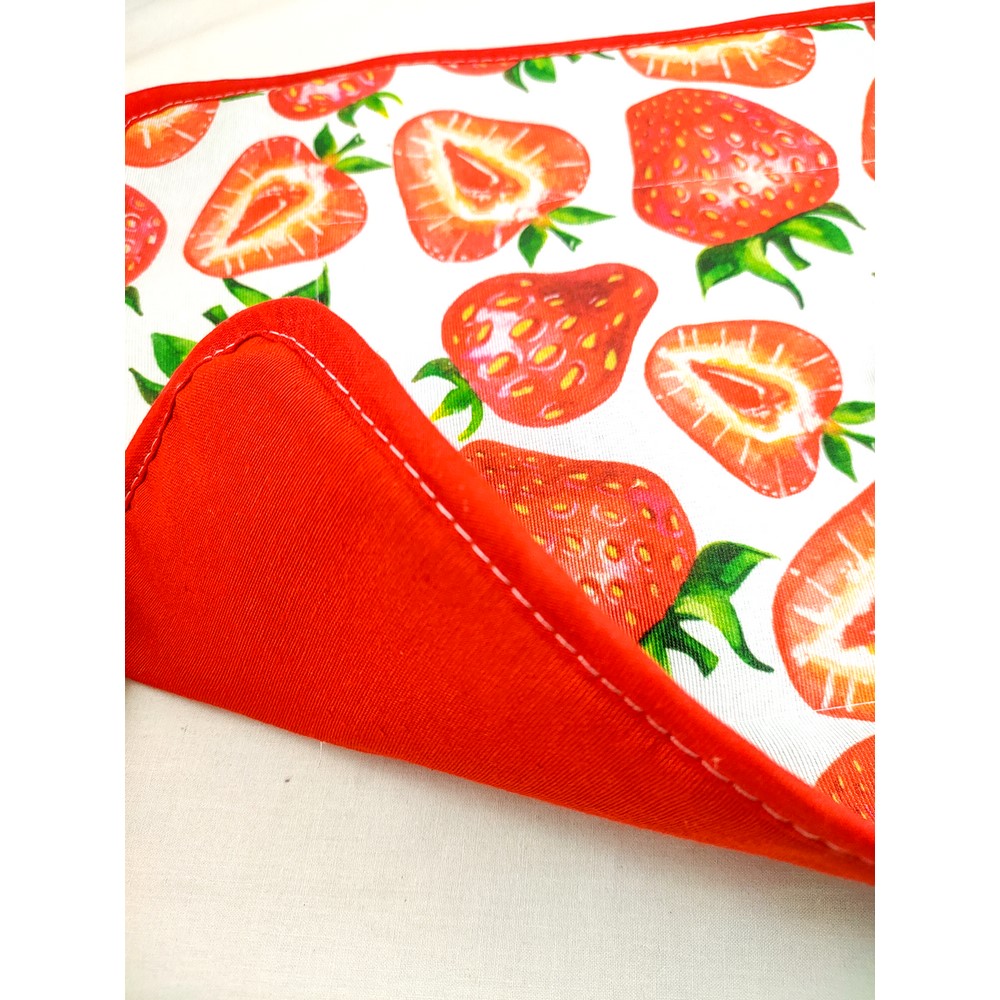Set prima colazione linea FRUITS tovaglietta imbottita cm.35x50+tov.lo cm.30x30