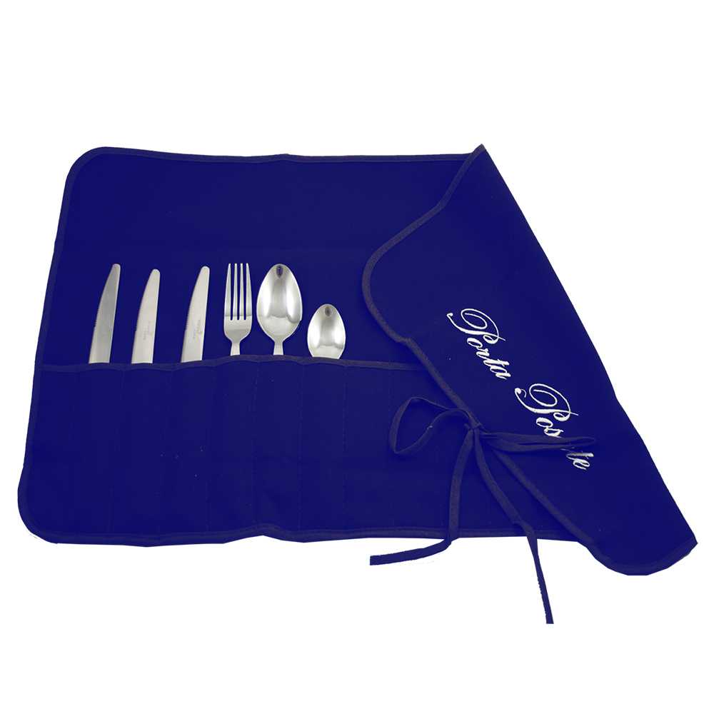 Portaposate in panno cm.35x62 ricamato
