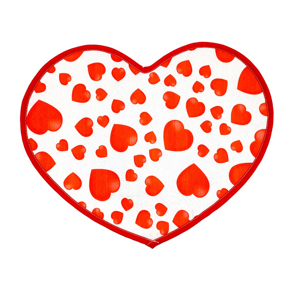 Tovaglietta a cuore imbottita  DOLCI BATTITI