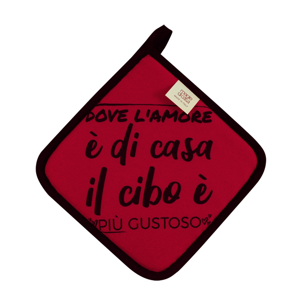 Presina LA CUCINAZZA cm.20x20 con stampe SPIRITOSE