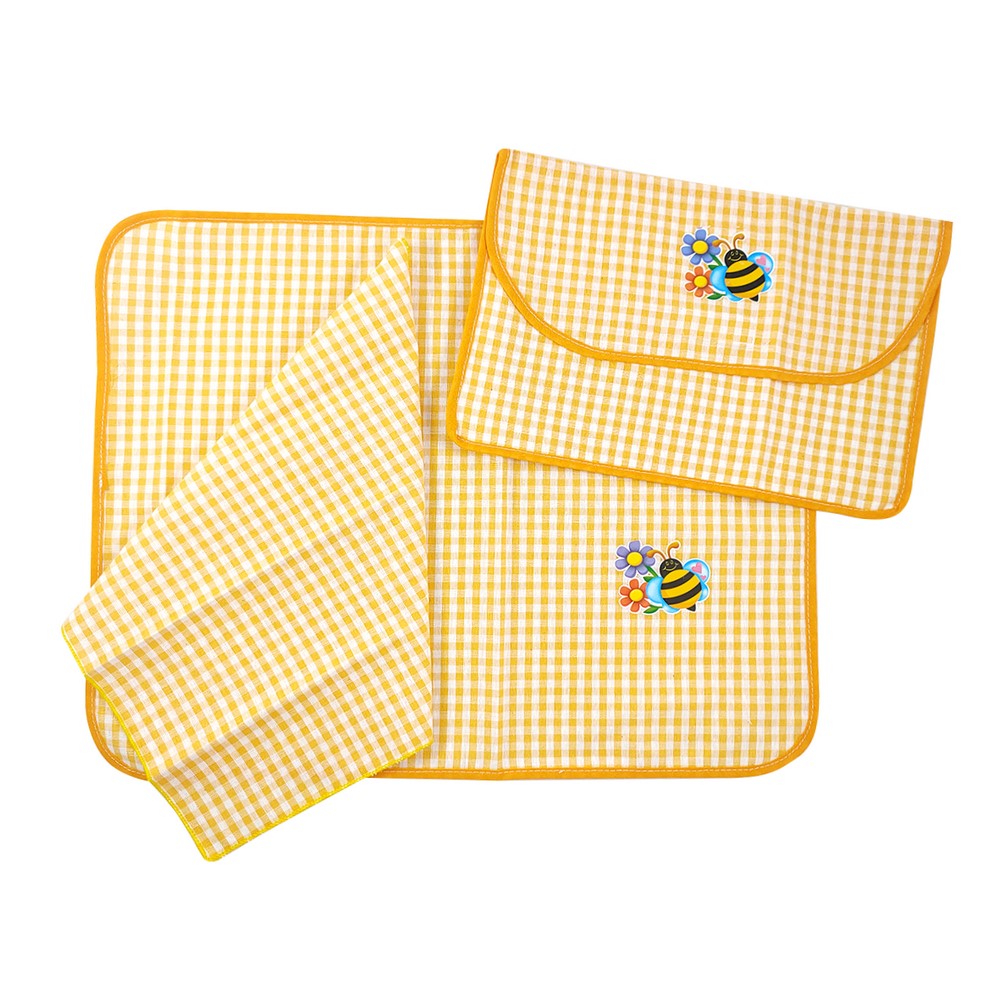 Set 3 pz.BALU': tovaglietta+tovagliolo+bustina
