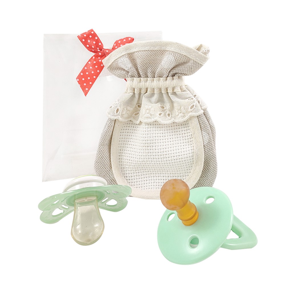 Portaciuccio MIRO' con taschino in etamine da ricamare