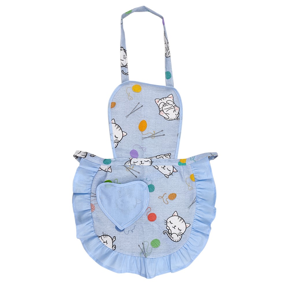 Grembiulino FABRIZIO cm.39x50 con pettorina con tasca a cuore