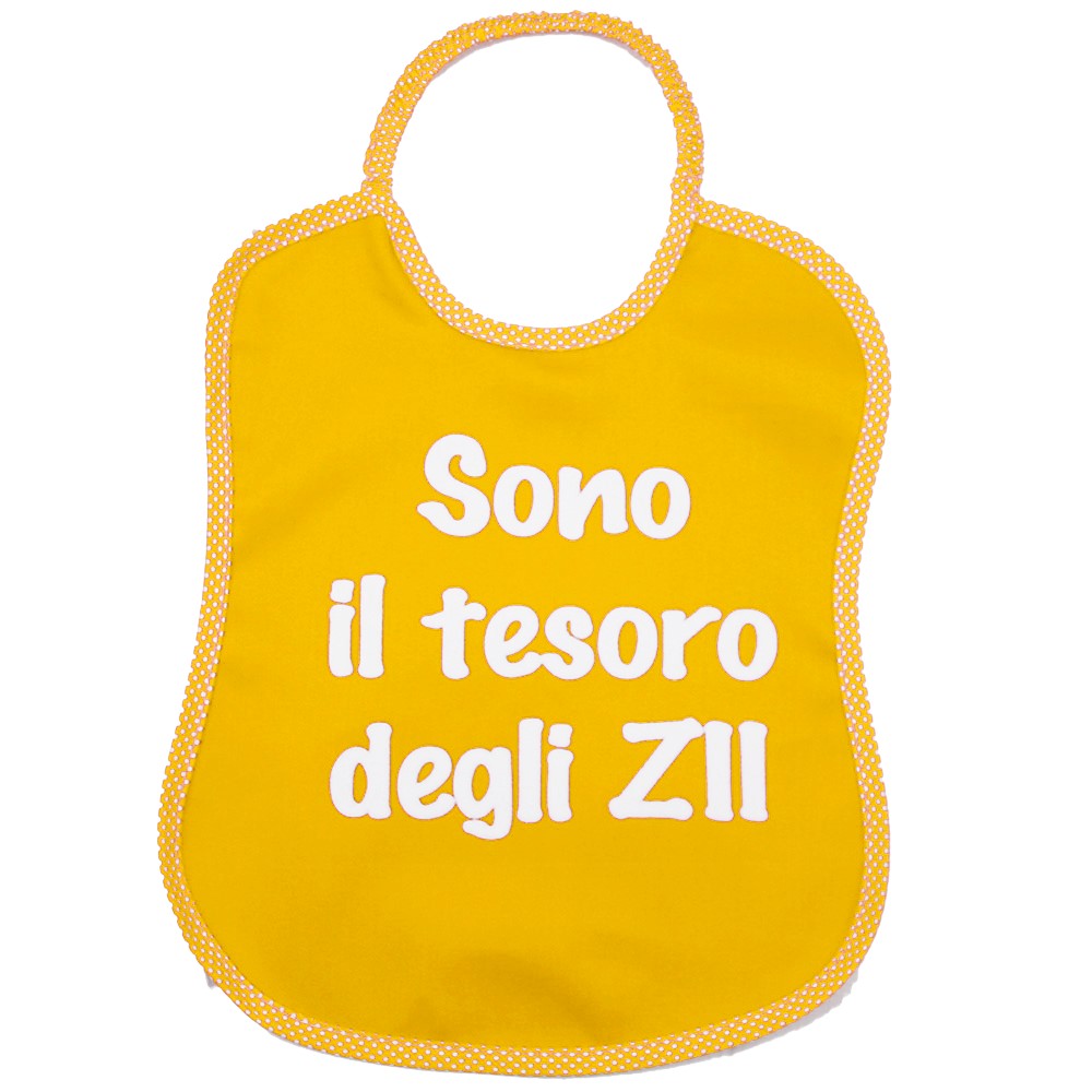 Bavaglione BABY  cm.30x36 - stampato con transfer SCRITTE SPIRITOSE