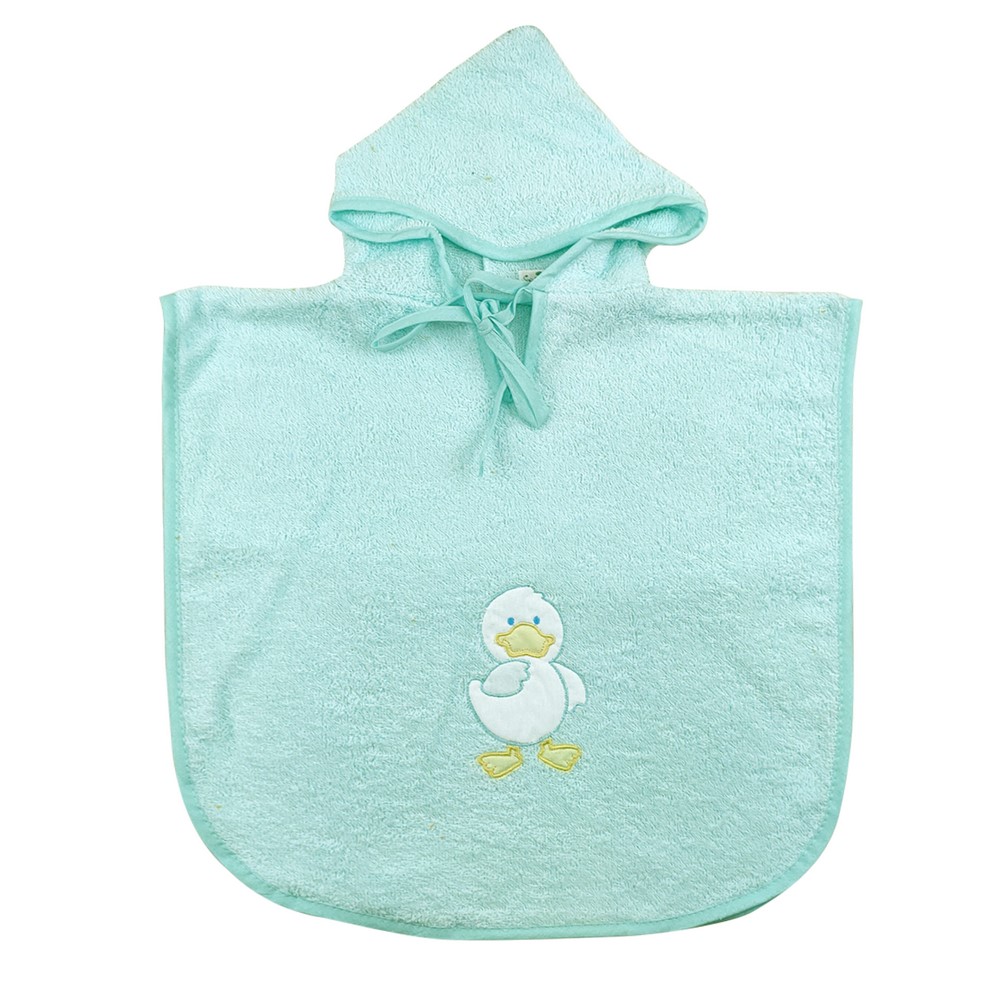 Poncho bimbo DUCK cm.45x47 con cappuccio - in spugna