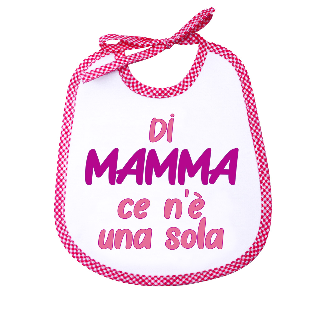 Bavaglino LE FRASI.. cm.20x24 con laccetti